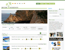 Tablet Screenshot of begurholidays.com